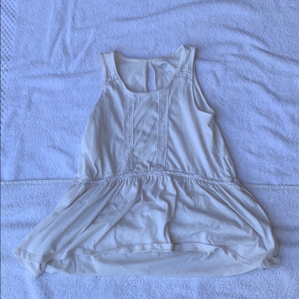 Old Navy ruffle, lace shirt